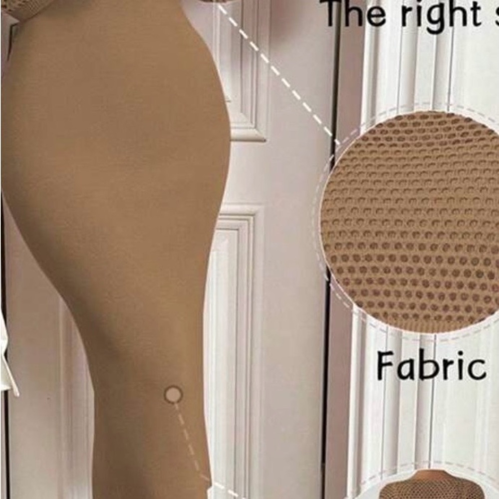 SHEIN Tan Seamless Sculpting Leggings